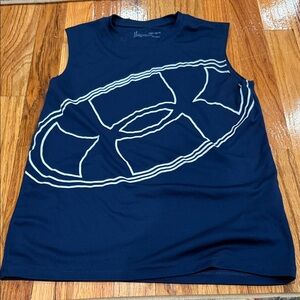 Under Armour Blue Sleeveless Shirt with White Logo